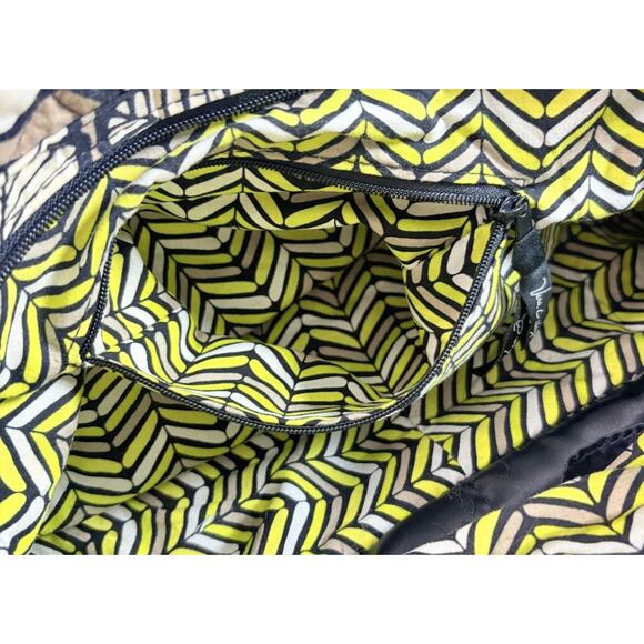 Vera Bradley Retired Citron Emily Satchel Bright Yellow Shoulder Handbag Purse - Picture 7 of 11